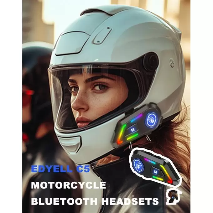 EDYELL Motorcycle Helmet Bluetooth Headset