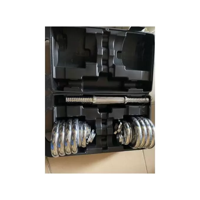 15 kg Adjustable Chrome Dumbell With Case